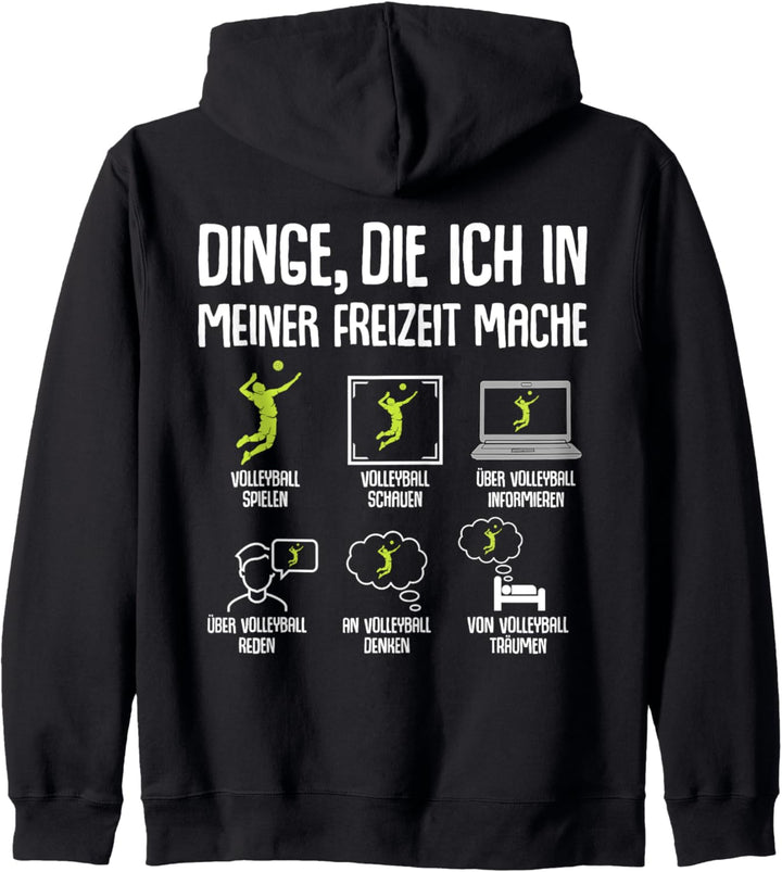 Volleyballer Volleyball Jungen Kinder Herren Kapuzenjacke