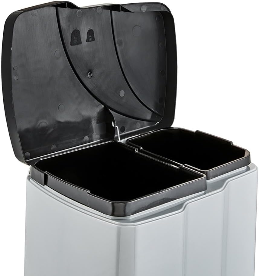keeeper Treteimer mit 2 Abfallbehältern, 7 l + 15 l, Gunnar,