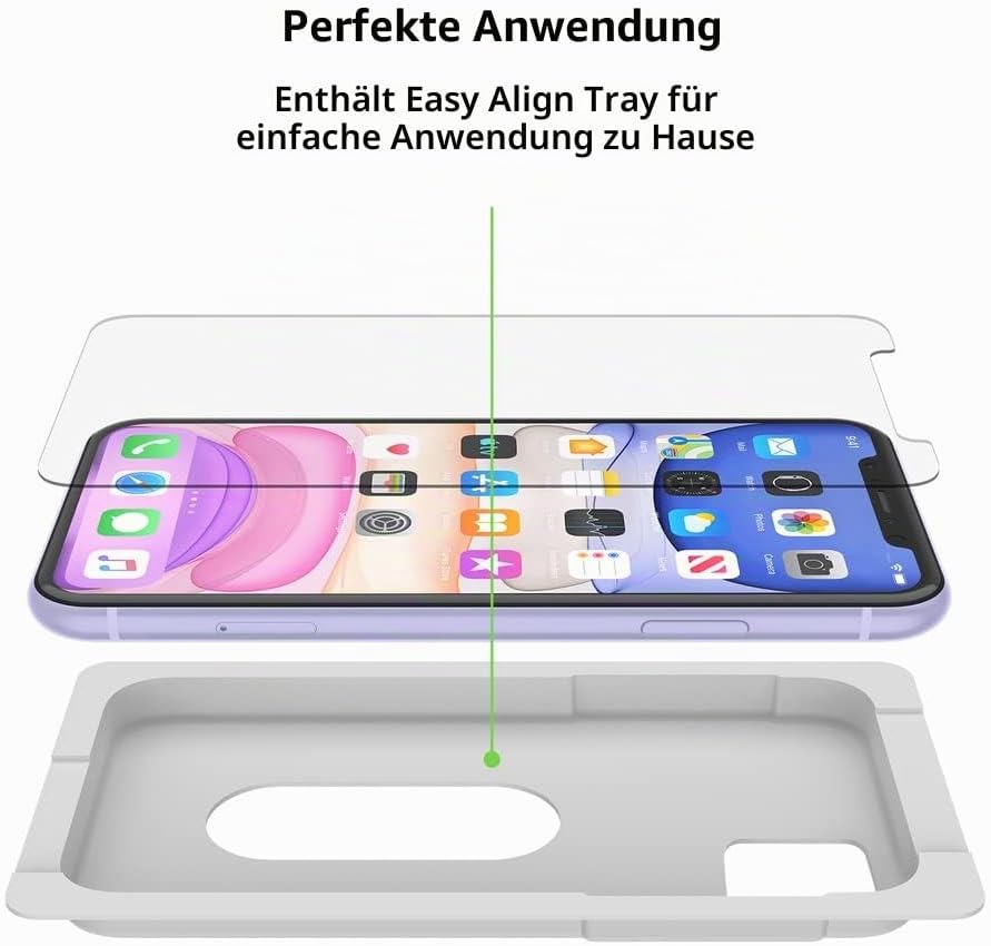 Belkin ScreenForce InvisiGlass Ultra antimikrobieller Displayschutz für das iPhone 11 (iPhone 11 Dis