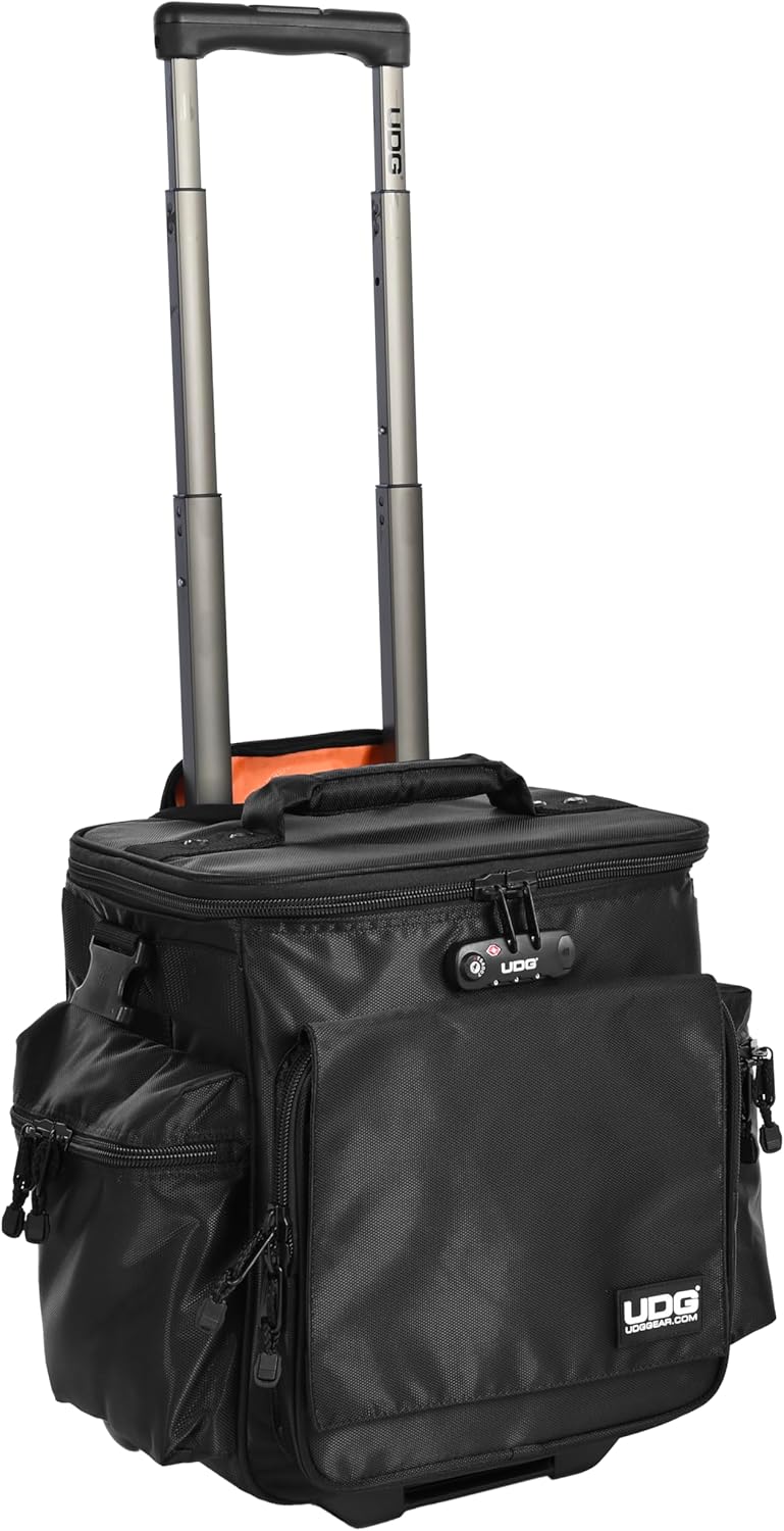 UDG Ultimate SlingBag Trolley DeLuxe Schwarz, Orange im Inneren MK2 (Ohne CD Wallet) U9981BLOR Schwa