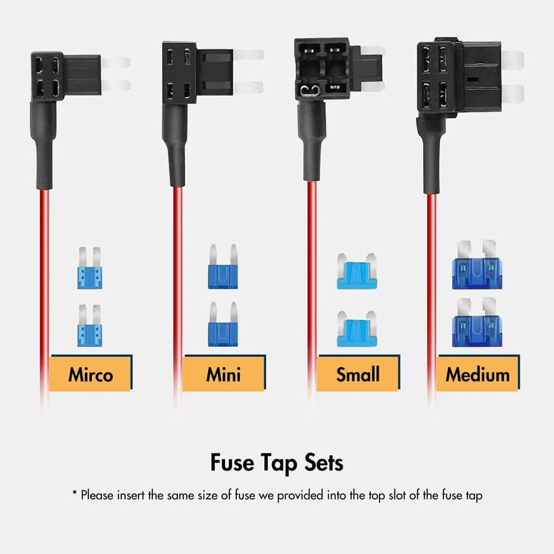 WOLFBOX Typ-C Hardwire Kit für G840S/G930/G840H/G850/G900/G850 PRO/I07/I17/X3/X5 Spiegel-Armaturenbr