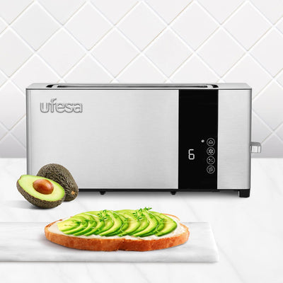 Ufesa Plus Delux Toaster 1 Extra Lange Scheibe, LCD-Digitalbildschirm, 1050 W, 1 breiter Schlitz, 7