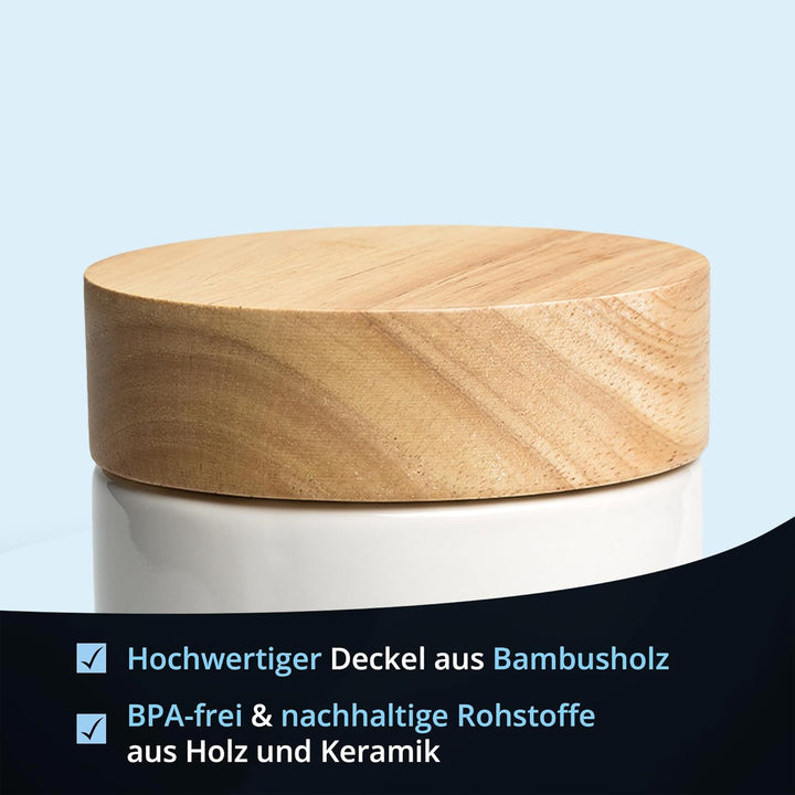 mehl aufbewahrung holz mehl zucker salz aufbewahrung set vorratsdosen khg behälter Kapazität – techstudio.ch