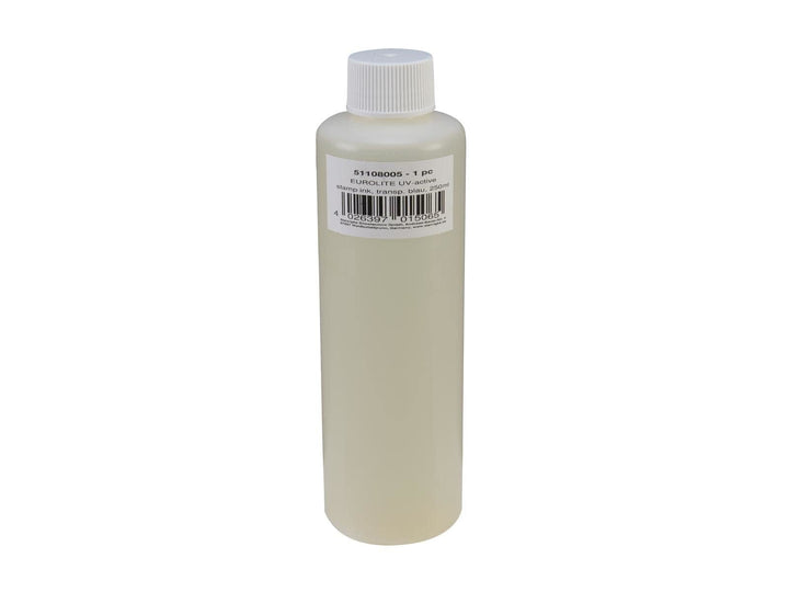 EUROLITE UV-aktive Stempelfarbe, transparent blau, 250ml | UV-aktive Stempelflüssigkeit