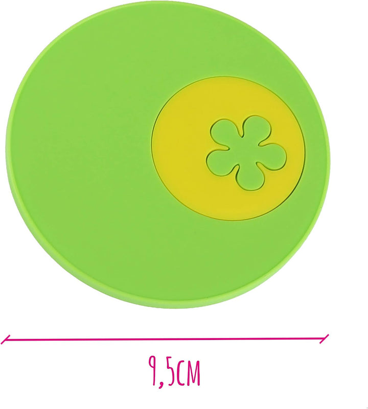 Kochblume Summer Breeze Set | Trinkhalm, Multiuntersetzer, Eiswürfelbereiter, Silikon | (anthrazit,