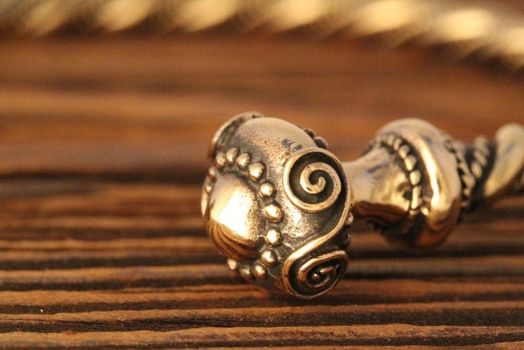 Windalf Celtic Bronze Frauen Armreif NARISCA Ø 5.6 cm Latènezeit Schildmaid Armschmuck Vintage Handa