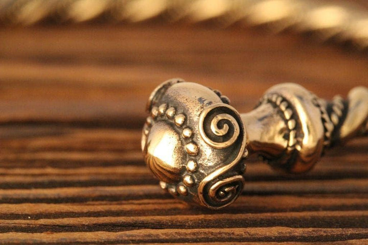 Windalf Celtic Bronze Frauen Armreif NARISCA Ø 5.6 cm Latènezeit Schildmaid Armschmuck Vintage Handa