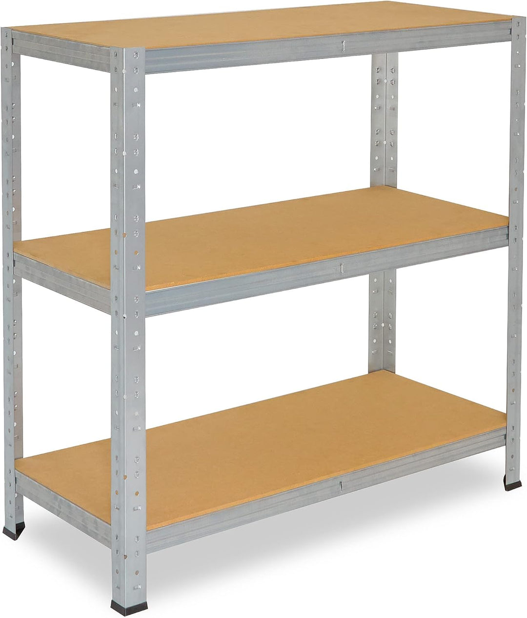 shelfplaza® 100x50x45cm Home Schwerlastregal verzinkt/Metallregal mit 3 Böden/Kellerregal Metall, Ga