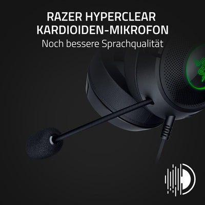 Razer Kraken Kitty V2 - Kabelgebundenes RGB-Headset mit Katzenohren (Reaktive Streaming-Beleuchtung,