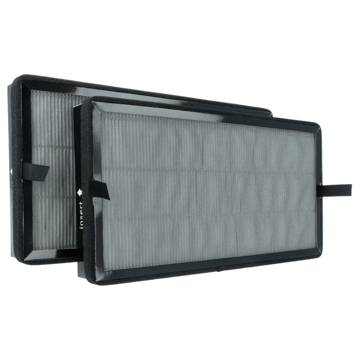 vhbw 2x Aktivkohlefilter kompatibel mit Kärcher AF 30 Luftreiniger - HEPA 13 Luftfilter Schwarz