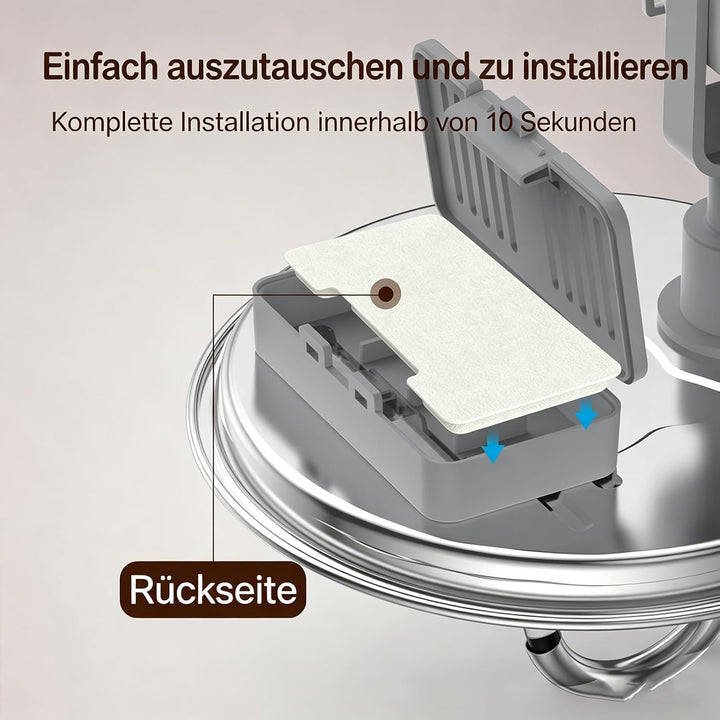 Edelstahl Katzenbrunnen Ersatzfilterset | 3-Stufen-Filter | Ultra Leise | Für Katzen &amp; Kleine Hausti
