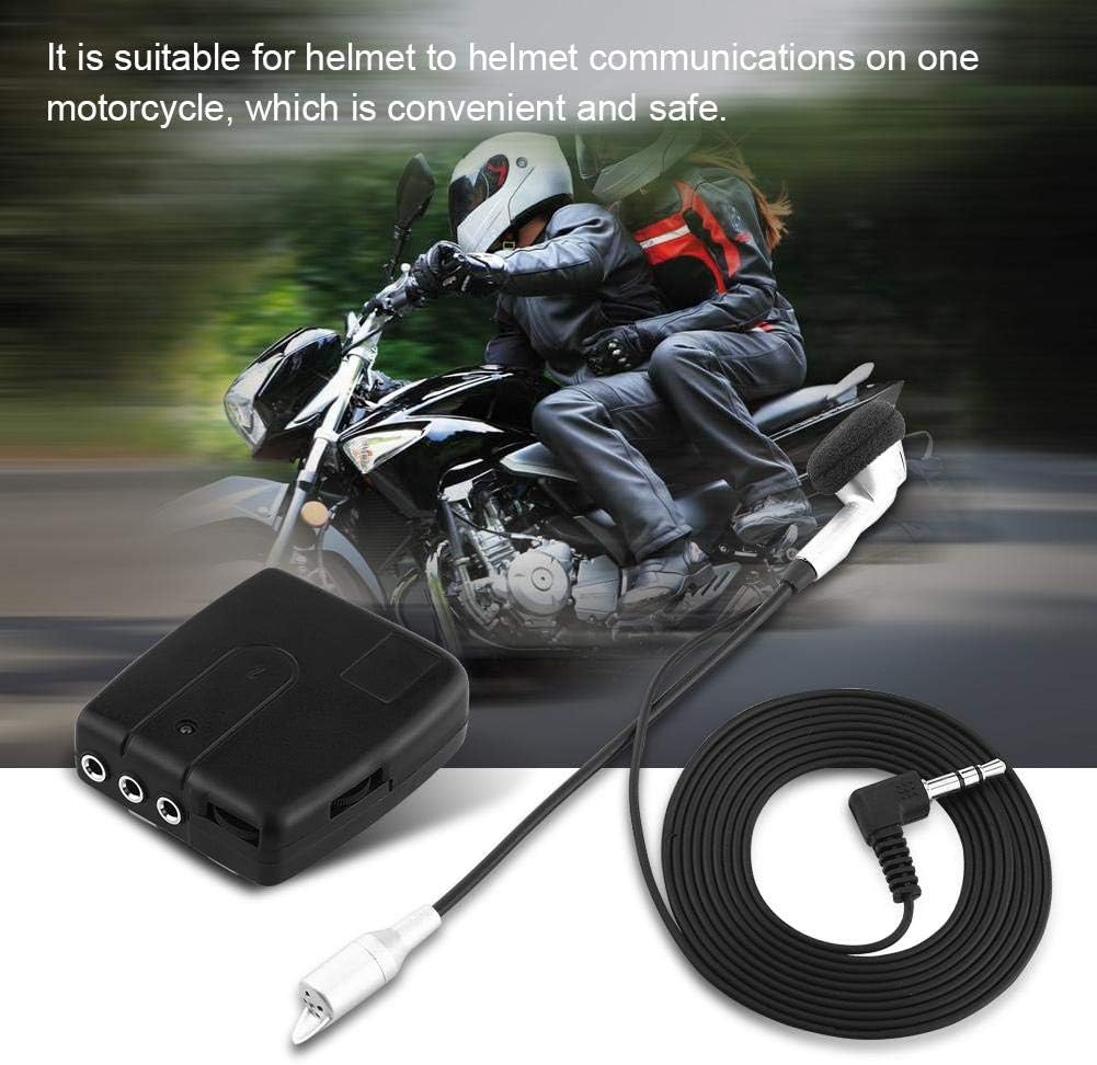 Keenso Motorradhelm Intercom Set, Gegensprechanlage Sprechanlage Helm-zu-Helm Kommunikationssystem