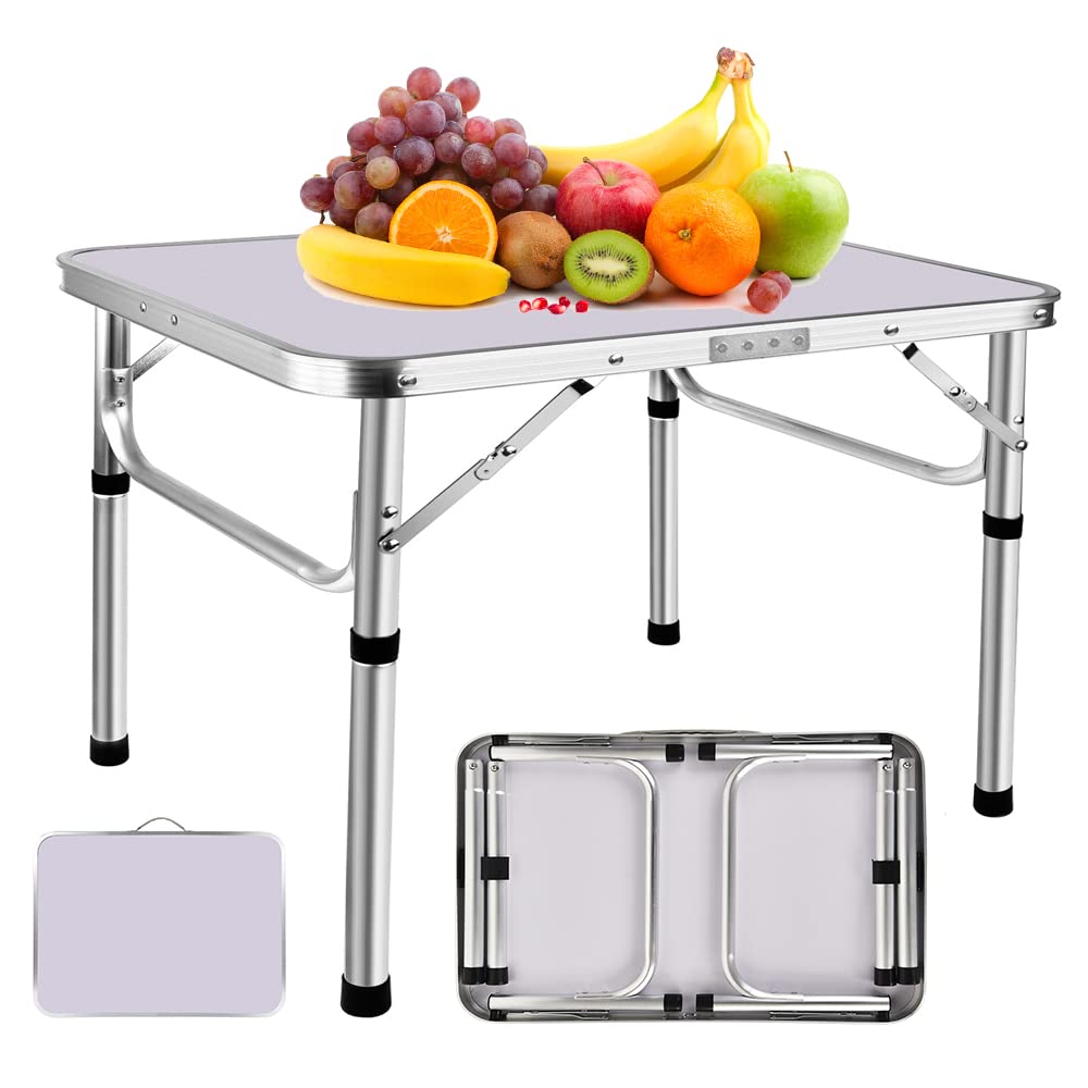 AUTOFU Klappbarer Campingtisch, 60 cm, tragbarer faltbarer Picknicktisch, Campingtisch für Outdoor,