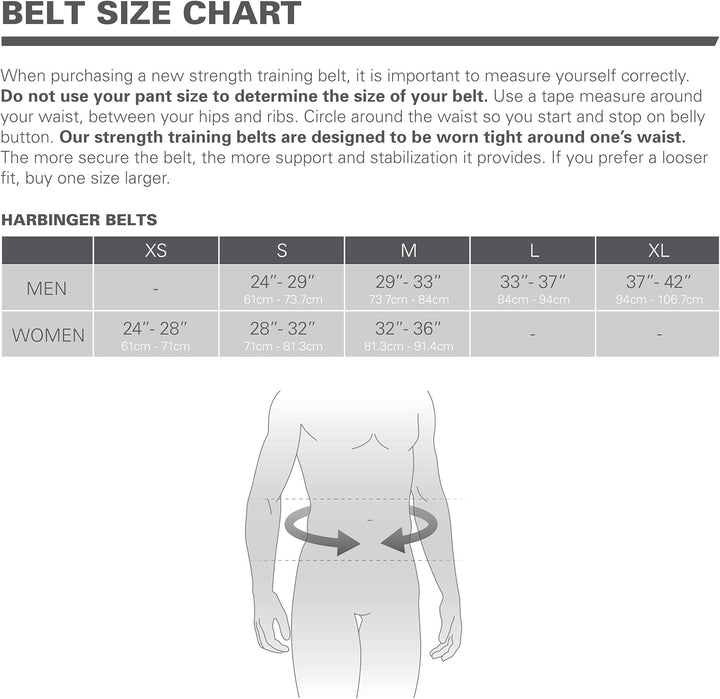 Harbinger Gürtel für Gewichtheber Firm Fit Contoured Belt M Black, M Black