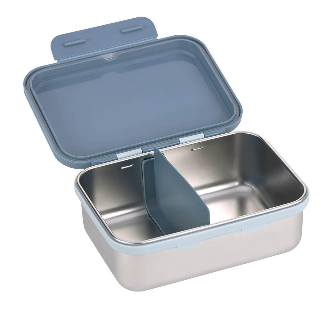 LÄSSIG Kinder Brotdose Edelstahl Lunchbox Frühstücksbox Nachhaltig Kindergarten Schule/Adventure Tra