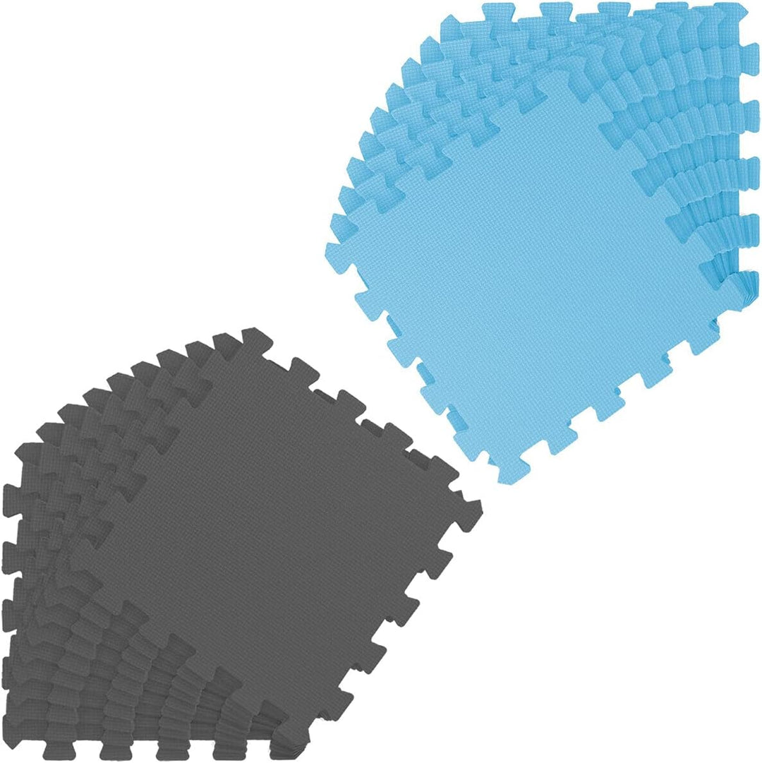 LittleTom 18 Teile Spielmatte Baby ab Null - 30x30 Schaumstoff Puzzlematte Kinder Isomatte Baby Spie