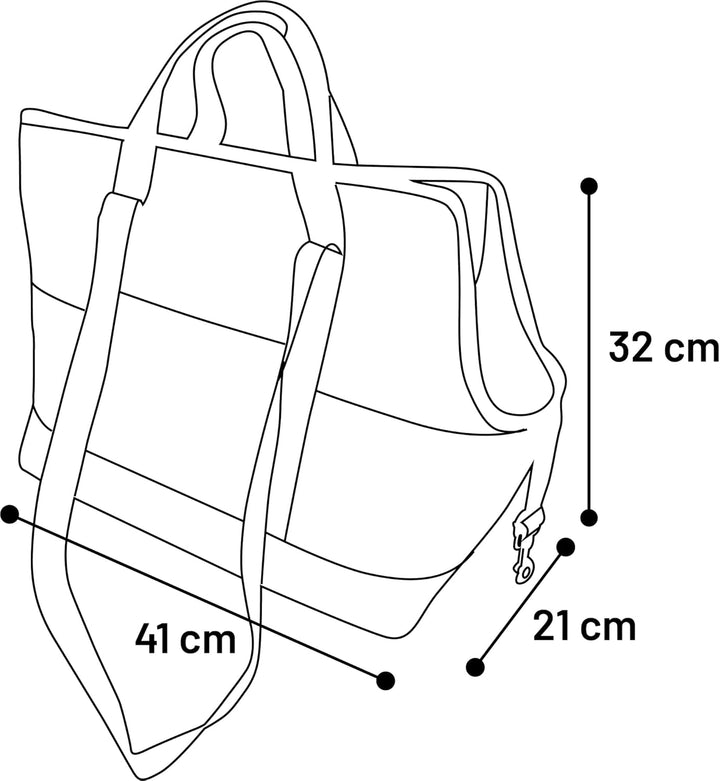 Flamingo Tragetasche Ken – Grün – 41cm x 21cm x 32cm – Komfortable Haustiertragetasche mit Schaumsto