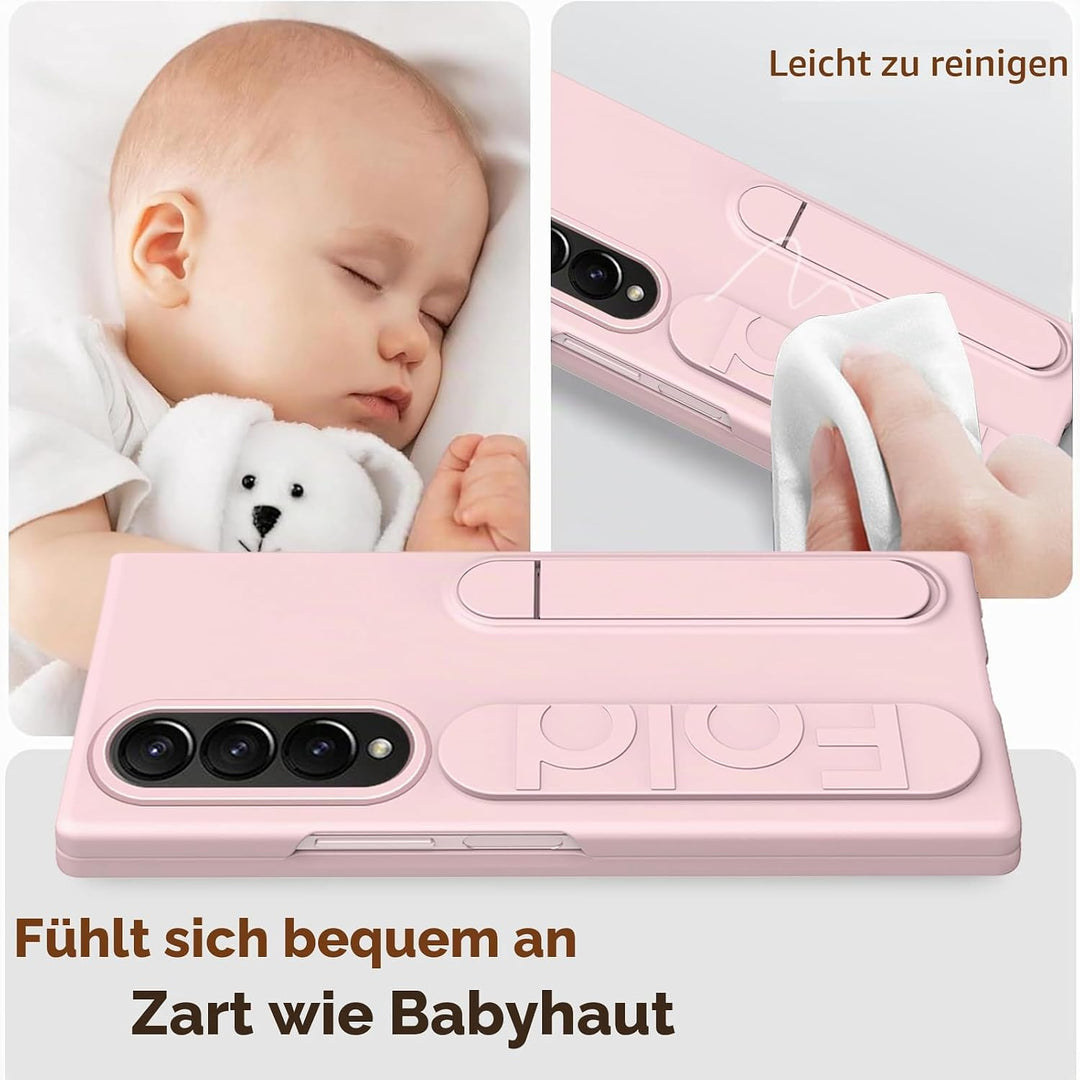 NINKI Kompatibel mit Samsung Galaxy Z Fold 4 Hülle mit Displayschutz Z fold 4 handschlaufe Hülle mit