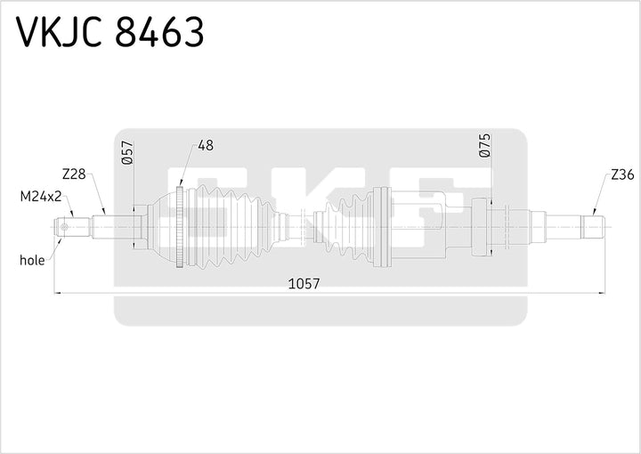 SKF VKJC 8463 Antriebswelle
