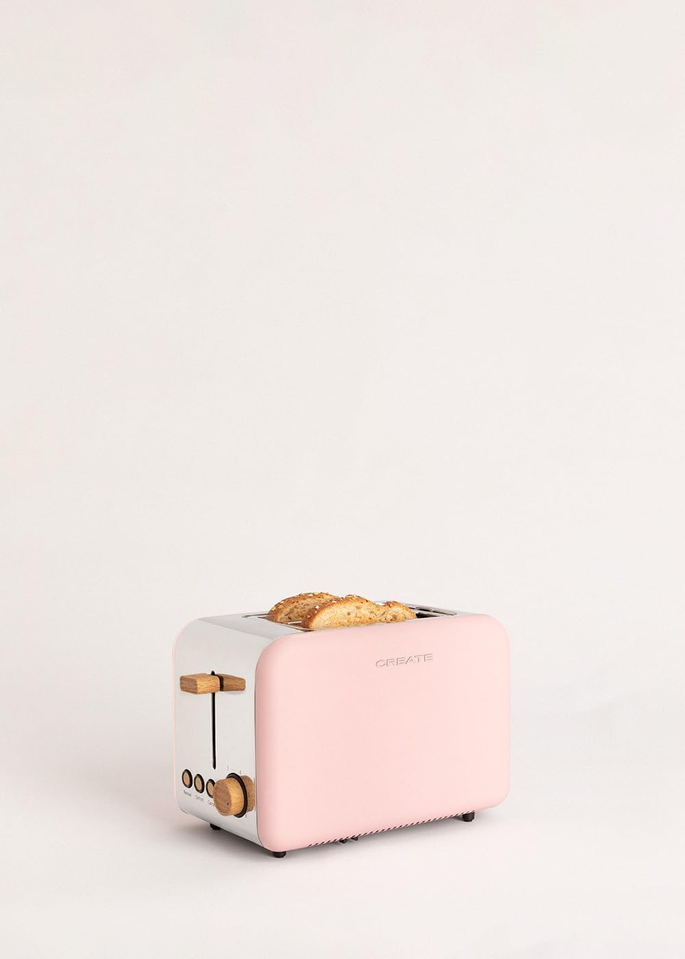 CREATE/PACK TOAST RETRO + KETTLE RETRO L/Toaster und Wasserkocher rosa / 3 programmierte Toastzeiten