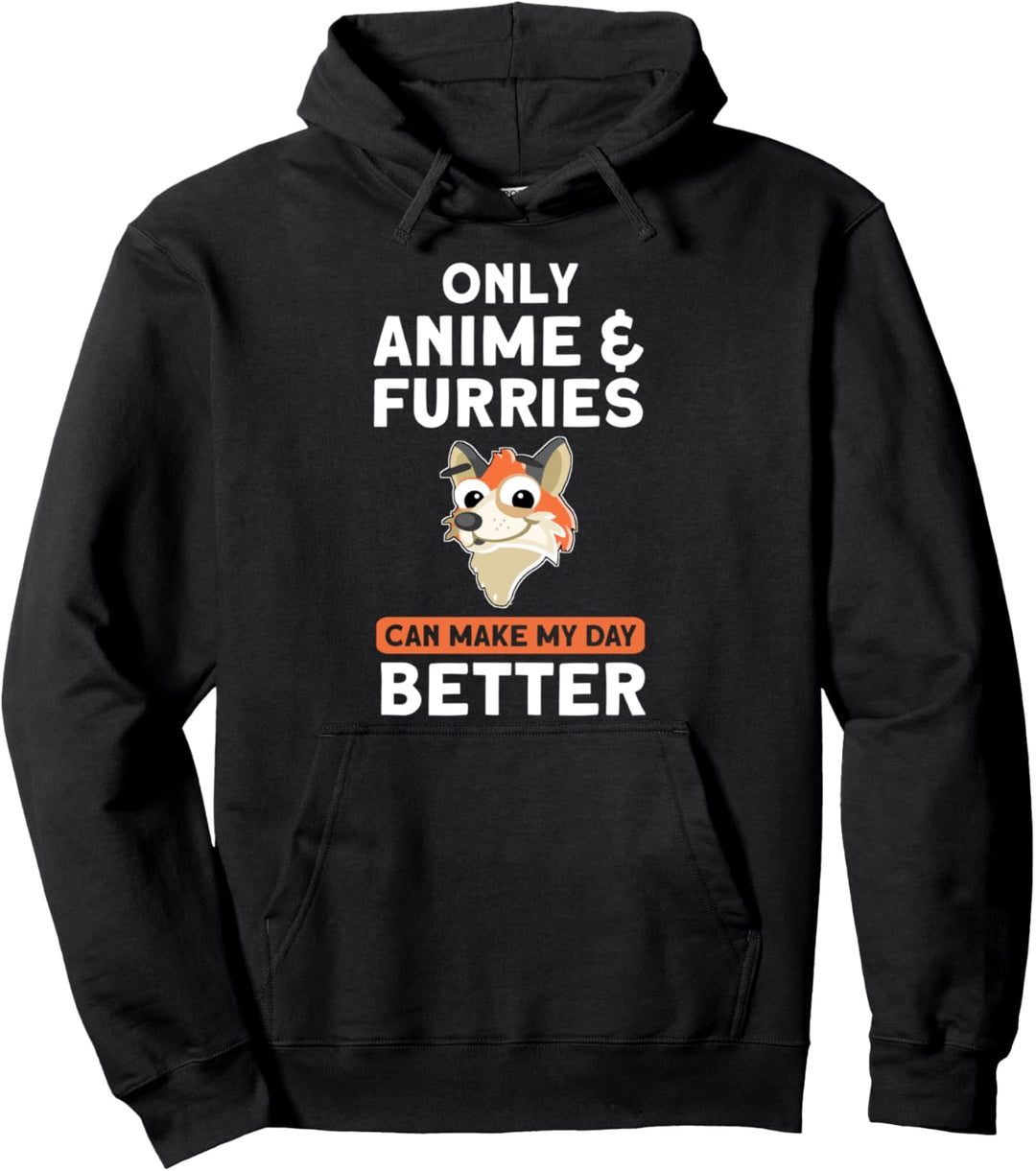 Nur Anime & Furries kann Anime Merchandise Pullover Hoodie