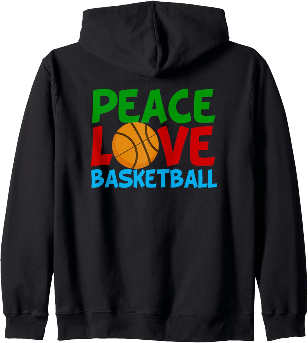 Peace Love Basketballspieler Cool Sports Kapuzenjacke