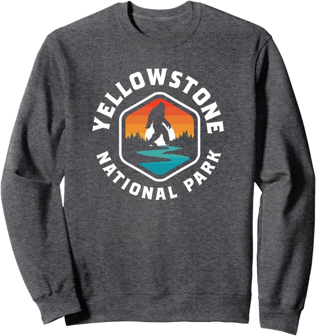 Yellowstone National Park Vintage Bigfoot Outdoor Retro Sweatshirt