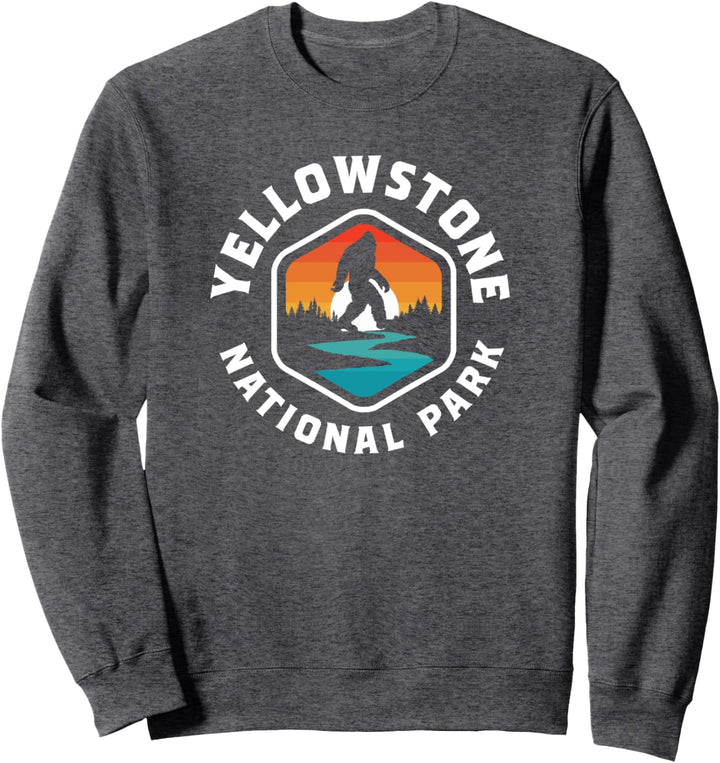 Yellowstone National Park Vintage Bigfoot Outdoor Retro Sweatshirt