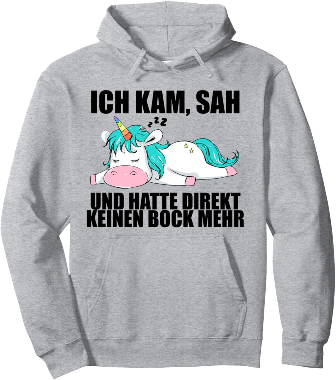 Lustige Sprüche Einhorn Mitarbeiterin Arbeitskollegin Büro Pullover Hoodie