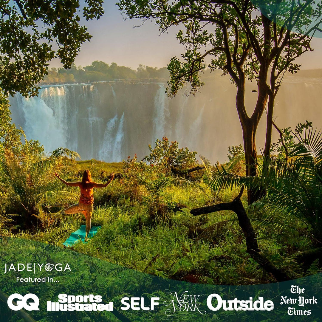 JADE YOGA - Harmony Yoga Mat - Yoga Mat Designed to Provide A Secure Grip to Help Hold Your Pose dun