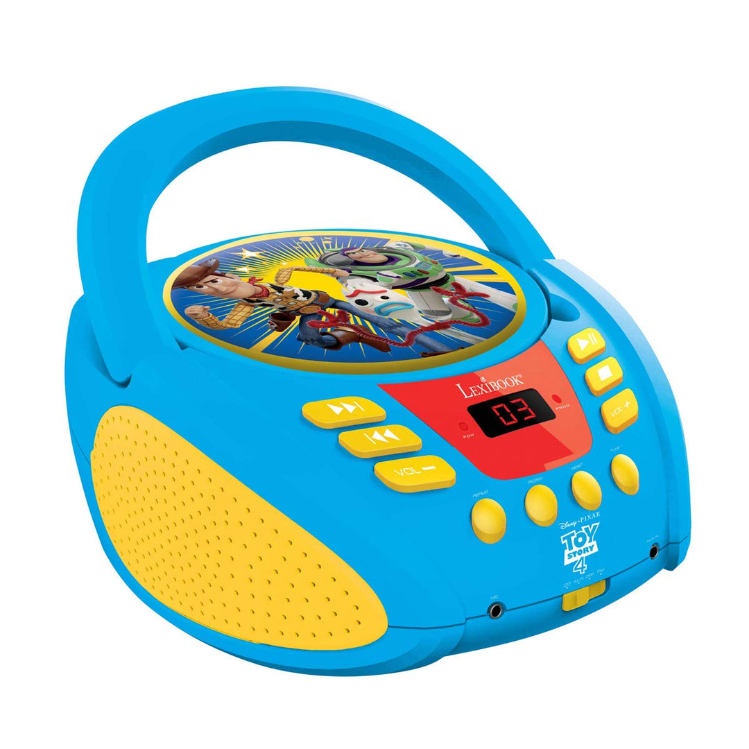 Lexibook - Disney Toy Story Buzz & Woddy - Radio CD-Player, Mikrofonanschluss, Line-In-Eingang, Batt