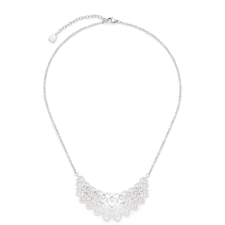 Leonardo Jewels Damen Collier Usignolo Edelstahl Glas transparent 40 cm 016065