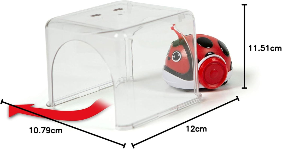 Clementoni 17412 Racing Bugs Marienkäfer Lernroboter, Ferngesteuerter Roboter, Kinder ab 4 Jahren, M