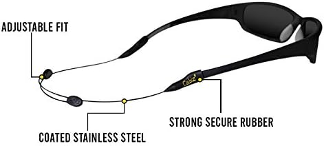 Cablz Zipz Eyewear Retainer 14-Inch/X-Large Schwarz, 14-Inch/X-Large Schwarz