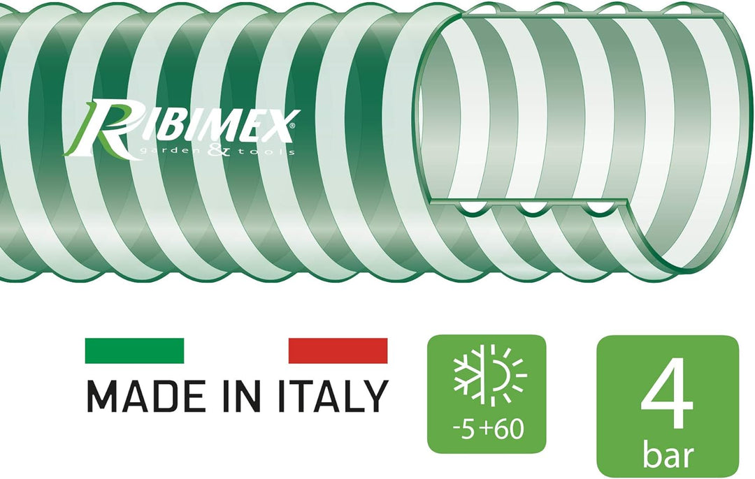 Ringed pvc hose ø 38 Einheitsgrösse Grün, Einheitsgrösse Grün