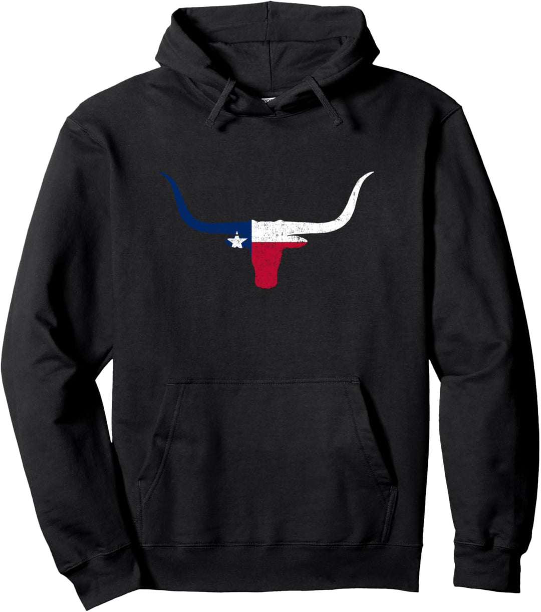 Texas Longhorn Rinder für stolze Texaner Pullover Hoodie