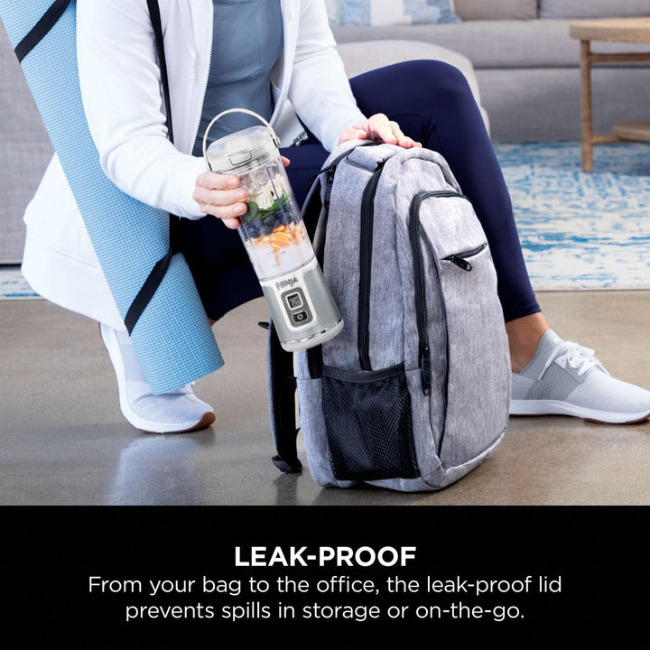 Ninja Blast BC151UKWH Tragbarer Mixer, 530 ml, auslaufsicherer Deckel und Trinkauslauf, leistungssta