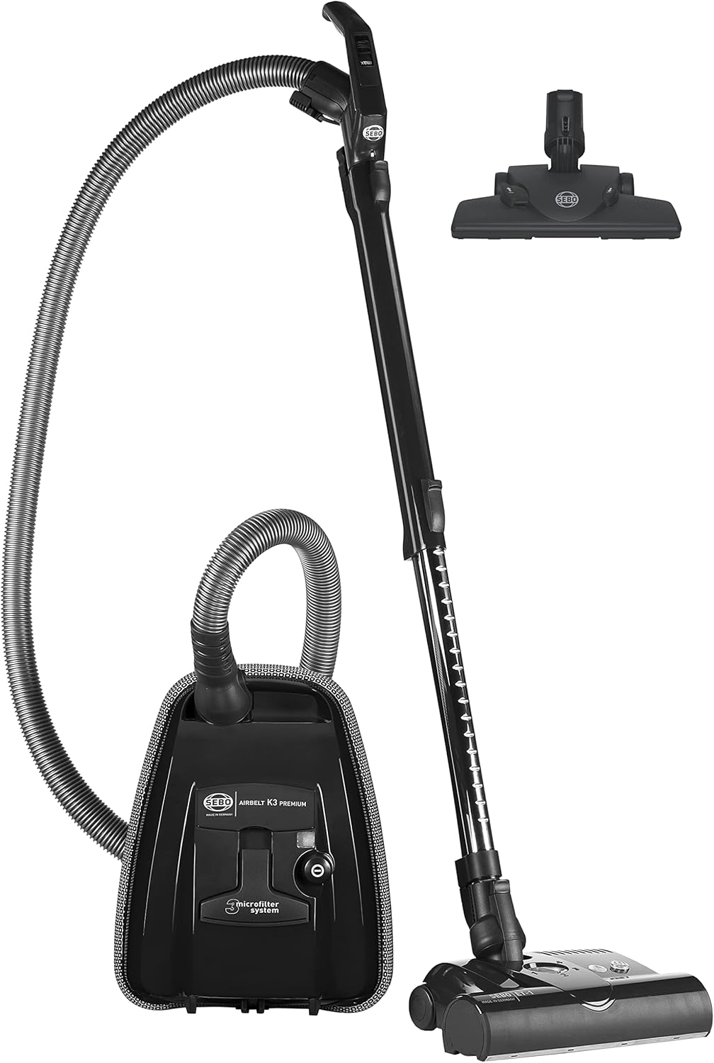Sebo 6270gs Elektroteleskoprohr für Airbelt C 3,1 K3 D4 Modelle, grauschwarz