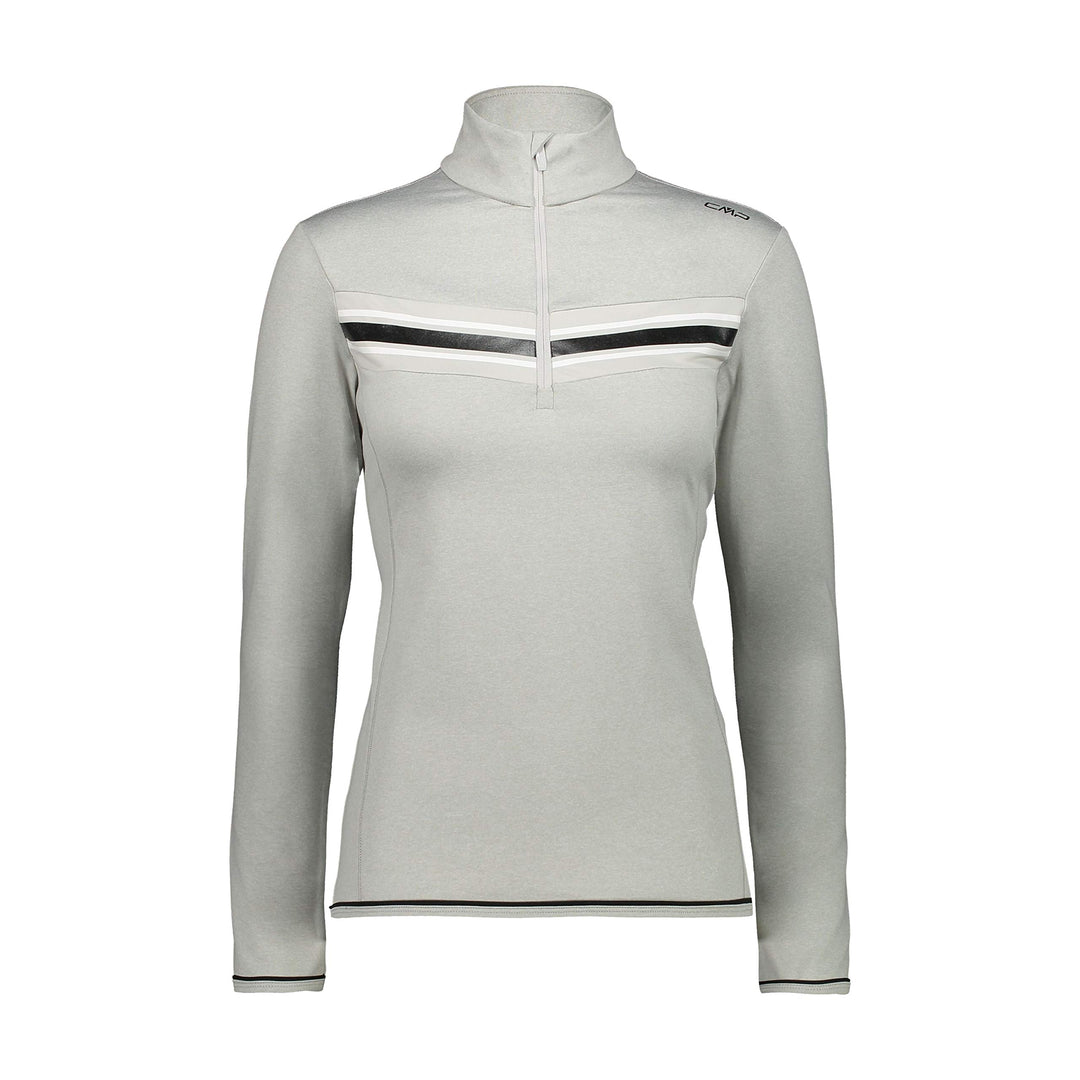 CMP Damen Pile Da Sci Elasticizzato Long Sleeve Shirt 50 Kreide Mel., 50 Kreide Mel.