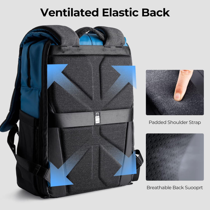K&F CONCEPT Kamerarucksäcke 20L, Grosse Camera Backpack 15,6 Zoll Laptopfach, Spritzwassergeschutzt