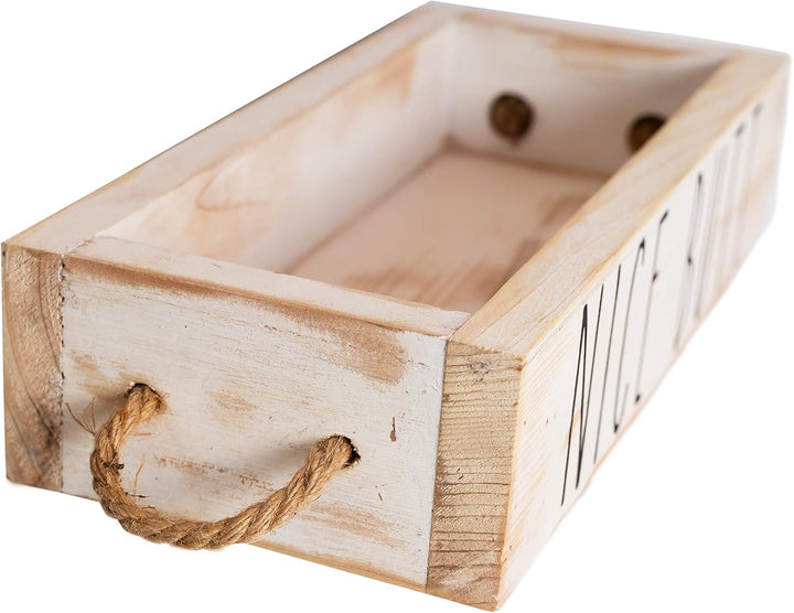 MAINEVENT Nice Butt Badezimmer-Dekorbox, eine Box mit Aufdruck auf 2 Seiten, Bauernhaus, rustikale D