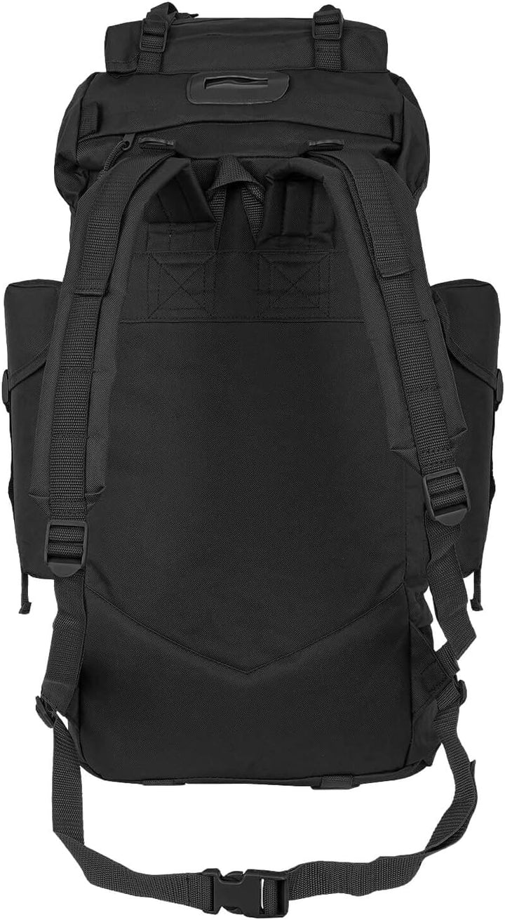 Bundeswehr Kampfrucksack 65 Liter Modell BW Rucksack Schwarz, Schwarz