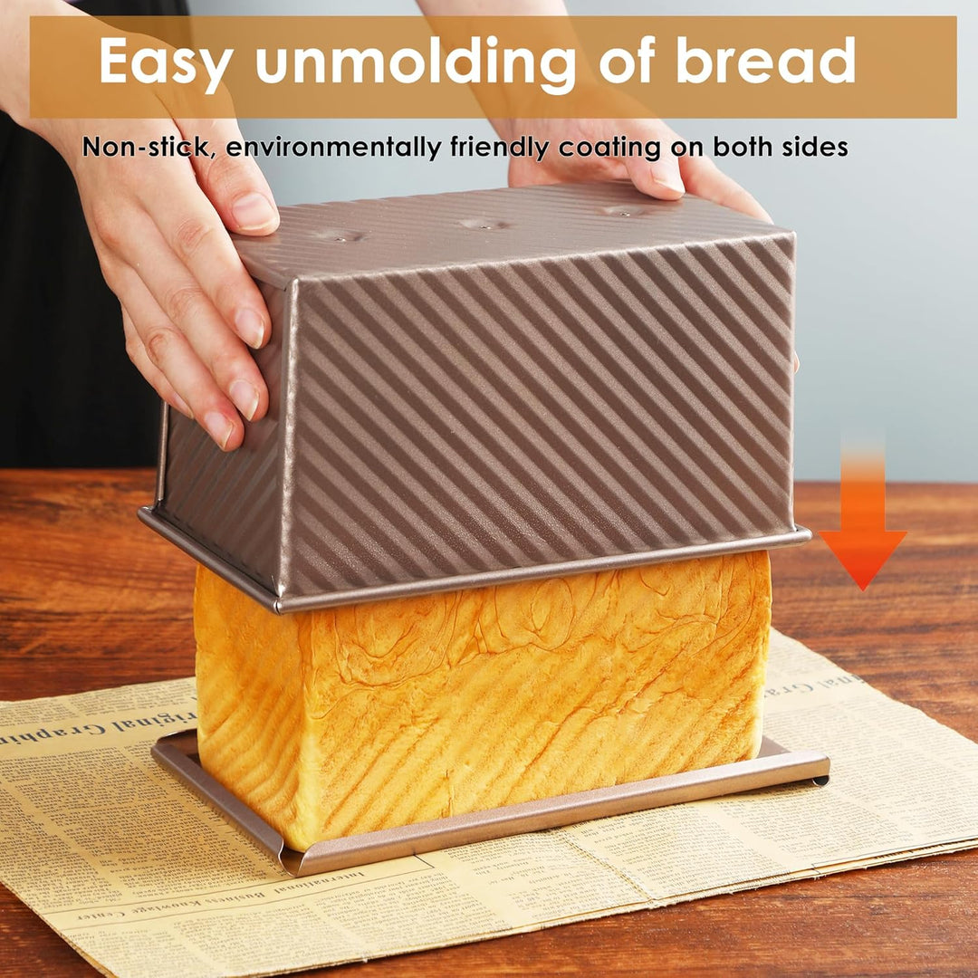 Brotform, 33 x 12,7 cm, aluminisierter Stahl, antihaftbeschichtet, rechteckig, Pullman-Kastenform mi