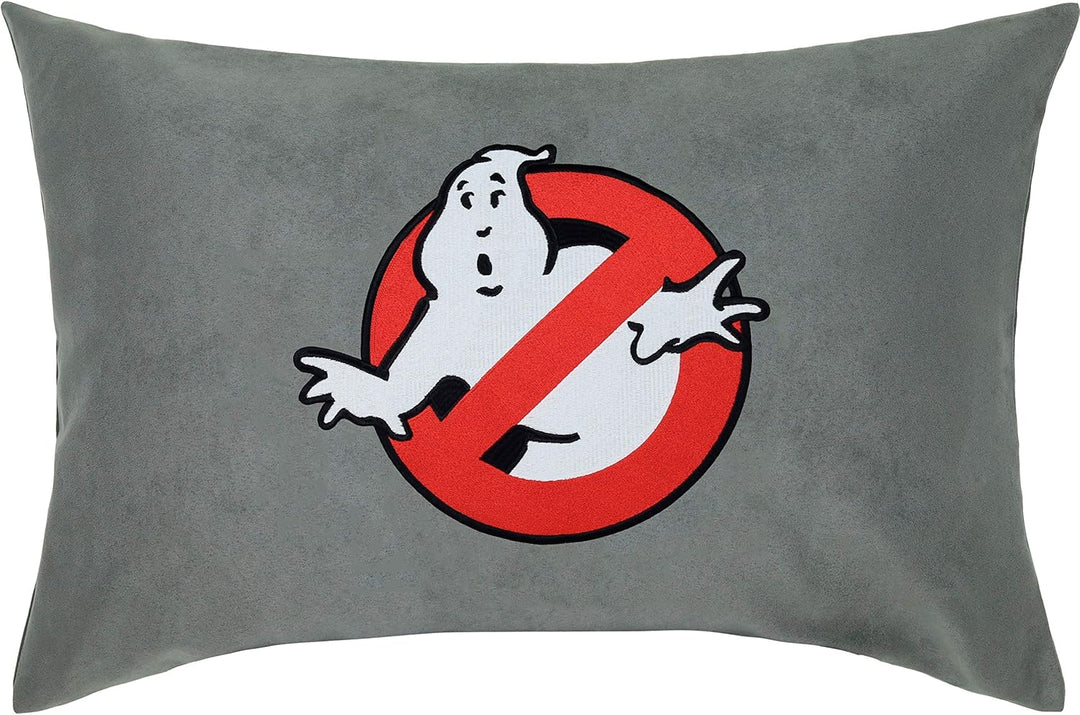EXPRESS-STICKEREI Ghostbuster Kissen mit Füllung | Geisterjäger Dekokissen gefüllt Zierkissen Couch-