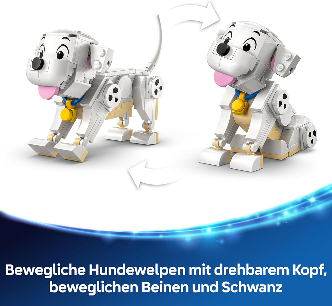 LEGO ǀ Disney Lucky & Penny 101 Dalmatiner - Welpen Spielset – Tierfiguren zum Spielen mit beweglich