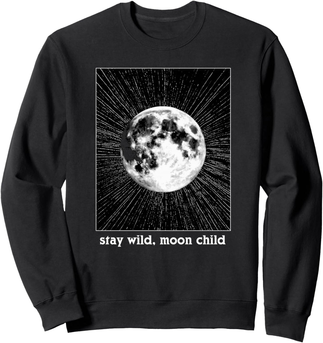 Trendy Stay Wild, Moon Child Lunar Square Sweatshirt