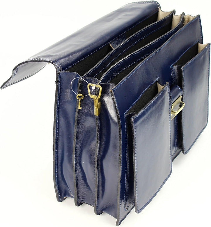 Belli Design Bag B italienische Leder Businesstasche Arbeitstasche Messenger Aktentasche Lehrertasch