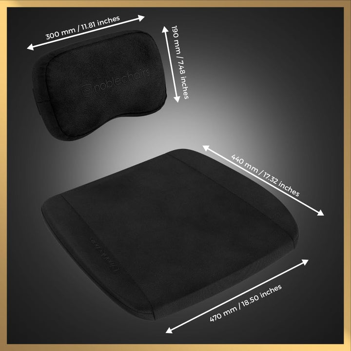 noblechairs Memory Foam Kissen-Set - Seat Pad Kopfkissen
