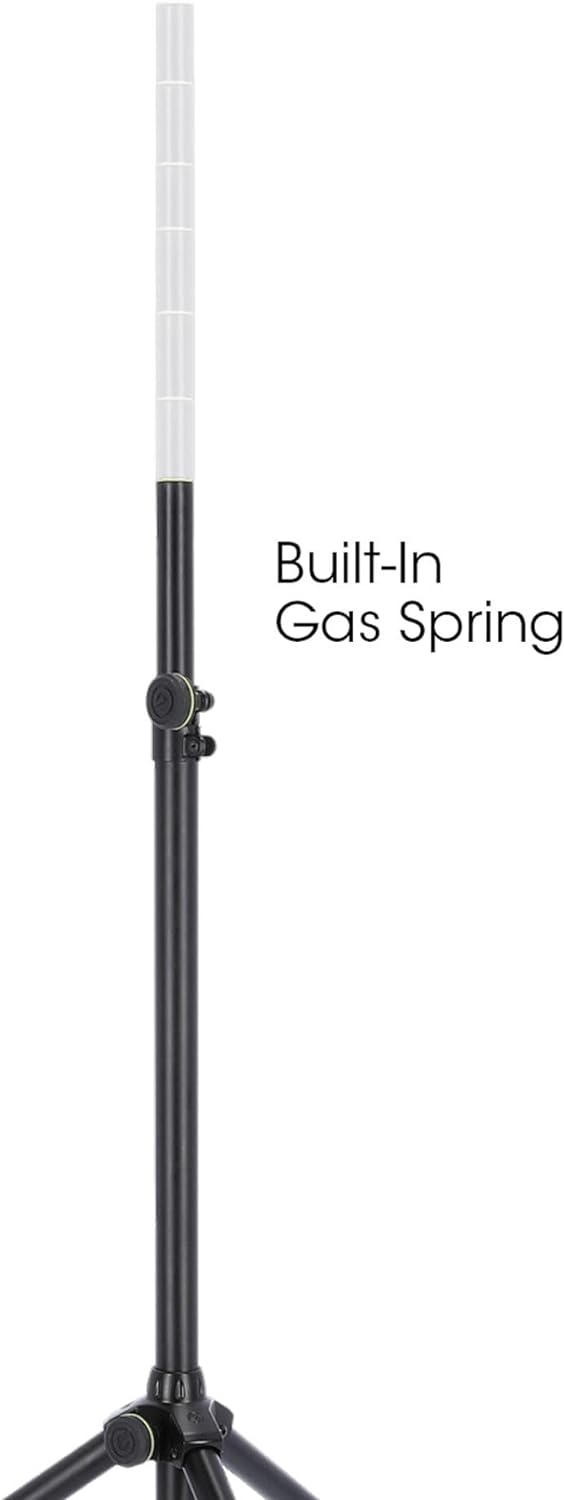 Gravity SP 5211 GS B - Lautsprecherständer mit Gasdruckfeder 35 mm, Aluminium Schwarz