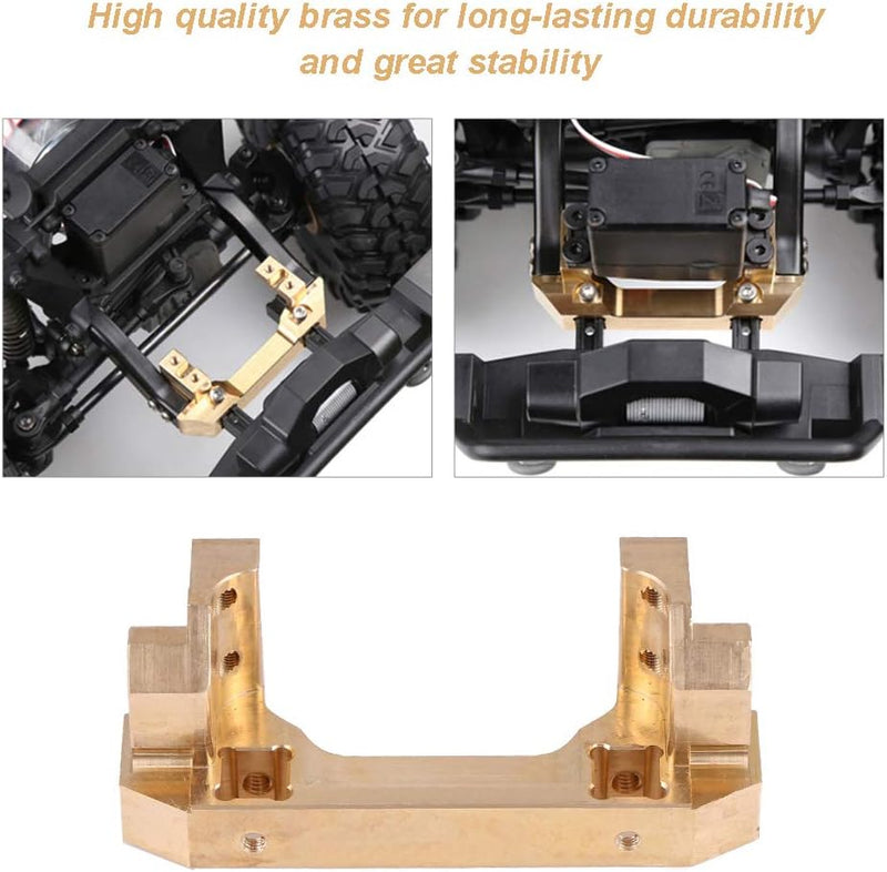 RC Frontstossstange, RC Fahrzeug Messing Stossstangenhalterung Front Servo Stossstangenrahmen Kompat